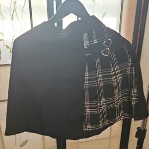 Black and White Circle Skater Skirt